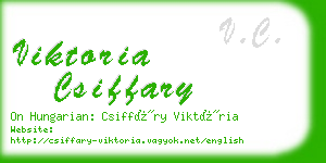viktoria csiffary business card